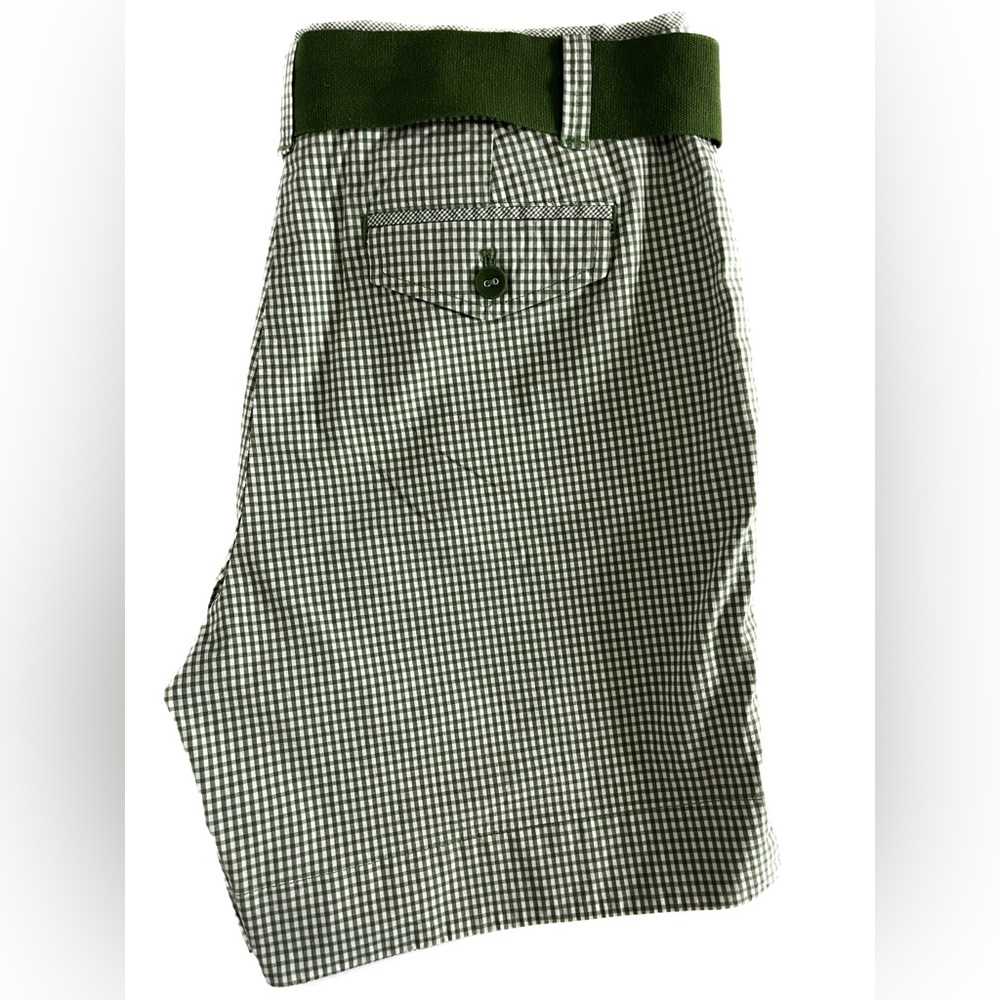 Talbots Belted Gingham Chino Shorts - Picture 4 of 4